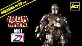 IRON MAN Mark 1 Action Figure by ZD Toys - Unboxing In 60 Seconds #SHORTS