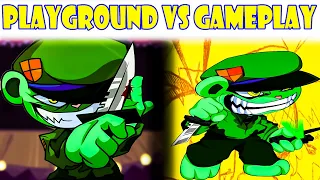 FNF Character Test - Playground VS Gameplay - Flippy triggered song flippy aggression