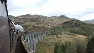 Crossing Glenfinnan Viaduct with an SRPS Railtour