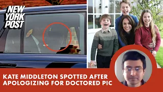 Kate Middleton spotted after apologizing for doctored picture