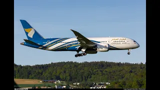 Incredible Landing for Omanair at Muscat International Airport هبوط مذهل للطيران العماني دريملاينر