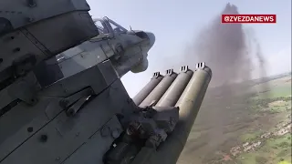 На предельно низкой высоте: кадры уничтожения бронетехники ВСУ вертолетом Ка-52