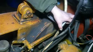 repair of the loader  Balkancar clutch pedal/ремонт погрузчика Балканкар педаль сцепления