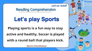 GRADE 4-5 Reading Comprehension Practice I Let's play SPORTS I  Let Us Read! I with Teacher Jake