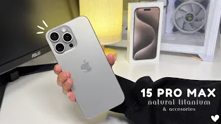 Unboxing iPhone 15 Pro Max 📦✨| Natural Titanium 🩶 Heavy Game Tests 🎮 Camera Test 📸 @jamslvdr