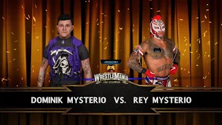 WWE 2K23 WrestleMania Moments Dominik Mysterio vs Rey Mysterio Son and Father Match WrestleMania 39