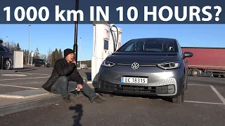 VW ID3 82 kWh 1000 km challenge