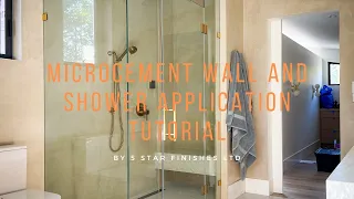 Detailed Application Video for Microcement Wall and Shower System 5 Star Finishes #microcement