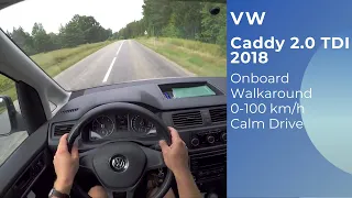 Volkswagen Caddy, 2018, 2.0 Tdi Countryside drive, Onboard, POV