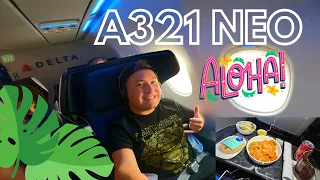 Deltas NEW A321 NEO | First Class Seattle to Maui