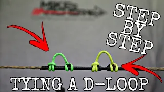 How To Tie Two Styles of D-Loop on Your Bow String Mike's Archery DIY