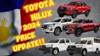 TOYOTA HILUX PRICE 2024 #toyota #philippines  #hilux