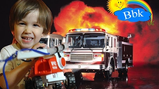 Обзор игрушек. Что сделать, чтобы построить пожарную машину?