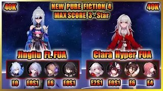 PURE FICTION 4 JINGLIU & CLARA x SPARKLE | MAX SCORE 80K Honkai: Star Rail 2.1