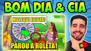 Português reage a Momentos mais absurdos do Bom dia & Cia!