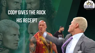 Wrestle Talk with The Franchise - Cody gives The Rock his receipt