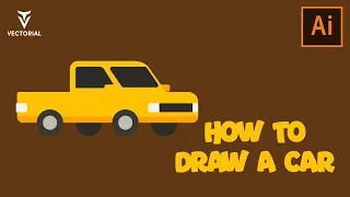 How to Draw a Car in Adobe Illustrator - step by step easy tutorial