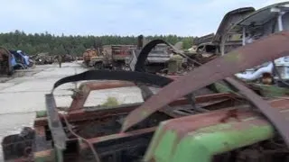 chernobyl 2012 II: the radioactive cemetery of vehicles, burjakivka (Бурякiвка)