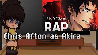 [ Afton família reagindo] Chris Afton as Akira] Rap ] @Enygma. { Devilman Crybaby)