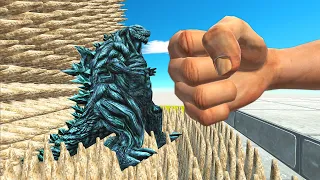 PUNCHED MONSTERS Into SPIKED WALL - Animal Revolt Battle Simulator