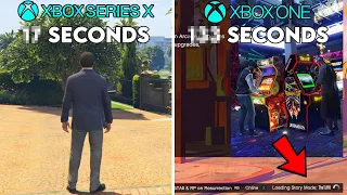 GTA 5 XBOX ONE VS XBOX SERIES X LOADING TIME COMPARISON + GAMEPLAY!! (Story Mode, Online and More)