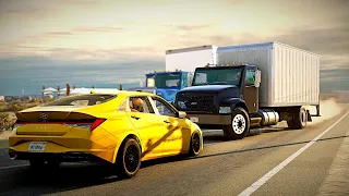 BeamNG Drive - Overtaking Car Crashes #26