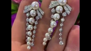 Yoko London Pearls - Earrings Pearls and Diamonds at Vicenzaoro
