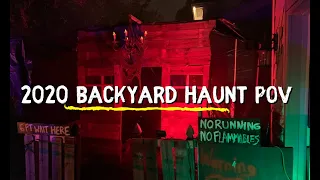 MASSIVE Must-See Backyard Haunted House POV Walkthrough!