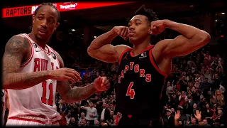 Scottie Barnes was Flexing on Pat Beverley after the AND-1 - Raptors vs Bulls | April 12 , 2023