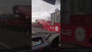 wide load near congleton