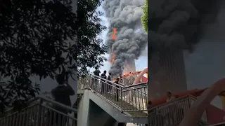 China Telecom fire: Fire engulfs 42-storey building in China