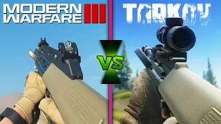 Call of Duty Modern Warfare III vs Escape from Tarkov | Weapons Comparison