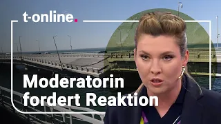 Nach Explosion auf Krim-Brücke: Russische Moderatorin rastet im Staatsfernsehen aus