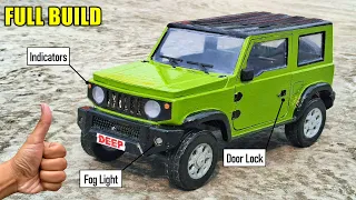 How To Make RC Jeep Suzuki Jimny 1/15 Scale 100% Completed (Made Of Cardboard & Super Glue)