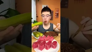 Amazing Mukbang Food Eating Show Tuna Zucchini with Noodles