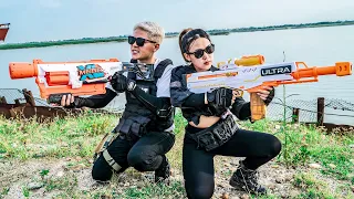 LTT Game Nerf War : Warriors SEAL X Nerf Guns Battle Game Fight Mr Zero Crazy Survival Girl Prank