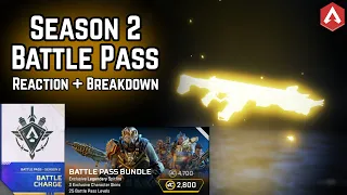 Season 2 Battle Charge BATTLE PASS BREAKDOWN! New Emotes & Legendary Skins Apex Legends