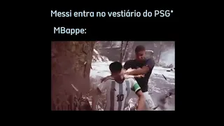 MESSI NO VESTUARIO DO PSG