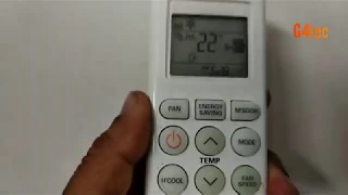 LG AC remote use Operate controls video