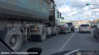 ДТП на Гагаринском мосту в Калуге. 12.05.2017