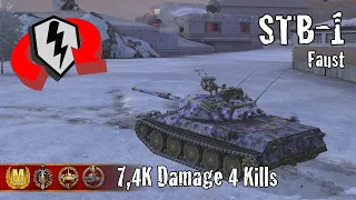 STB-1  |  7,4K Damage 4 Kills  |  WoT Blitz Replays