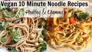 Easy 10 Minute Vegan NOODLE Recipes
