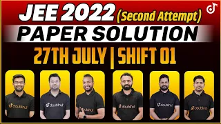 JEE Main 2022 2nd Attempt: Paper Solution [27th July - Shift 1] | JEE 2022 Questions and Answers