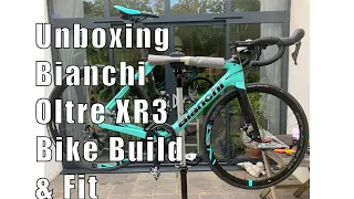 Unboxing Bianchi Oltre XR3 CV Ultegra Disc 2020 Bike Build & Setup