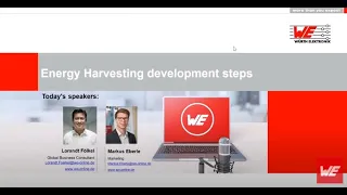 Würth Elektronik Webinar: Energy Harvesting development steps