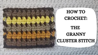 How To Crochet: Granny Cluster Stitch | Tutorial,DIY,Beginner Crochet,Easy Crochet,Pretty,Fun,Cute 🤗