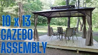 "Unbelievably Easy DIY- Watch How We Assemble a Yoleny 10x13 Gazebo With Step-by-Step Instructions!