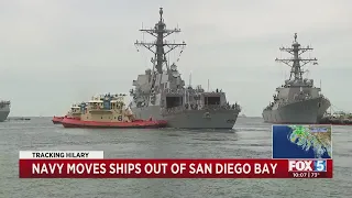 Navy Moves Ships Out of San Diego Bay