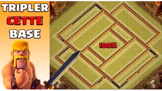 Clash Of Clans | Comment tripler les meilleures bases de guerre HDV10 / HDV9 ? | 100% 3 étoiles