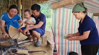 Went to catch fish the stream, Mother-in-law entered the house and stole all the money. Daily life